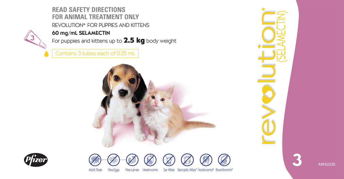 Revolution (Mauve) Puppies & Kittens - 3 Pack