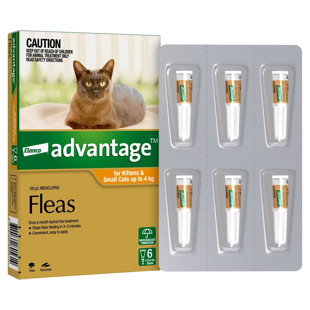 Advantage Cats Under 4kg 6 pack