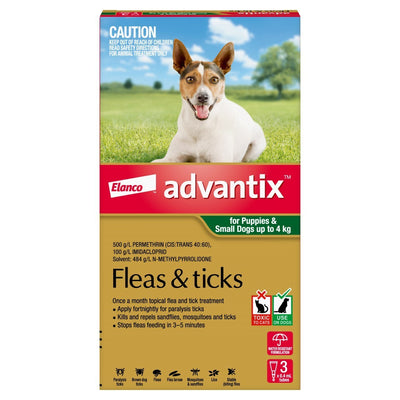 Advantix Dog up to 4kg 3'S