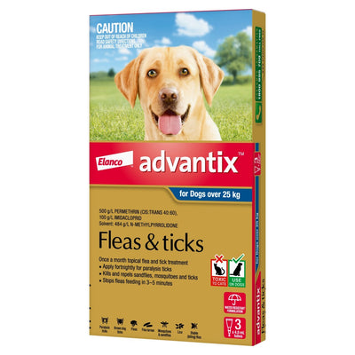 Advantix Dog over 25Kg 3'S Advantix