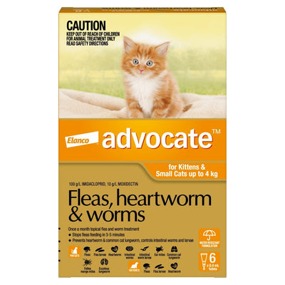 Advocate Cat under 4kg 6's