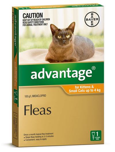 Advantage Cats Under 4kg Single Advantage