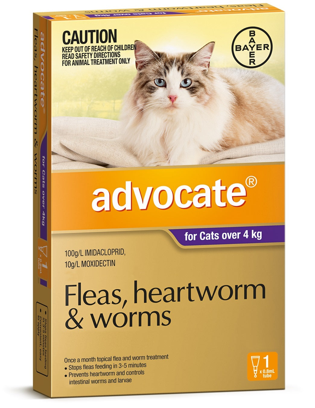 Advocate Cat up to 4kg Single Advocate