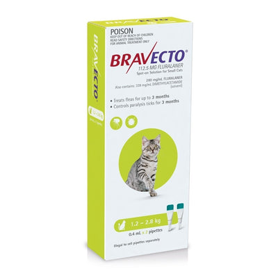 Bravecto Spot-on Cat 1.2-2.8Kg 2S