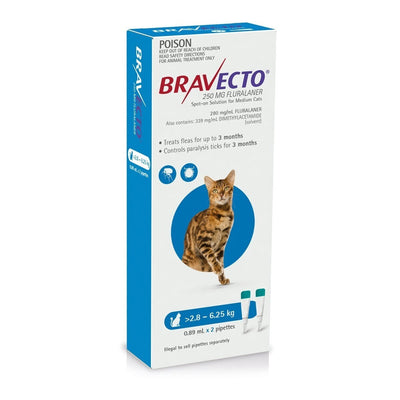 Bravecto Spot-on Cat Cat 2.8-6.25Kg 2S Bravecto