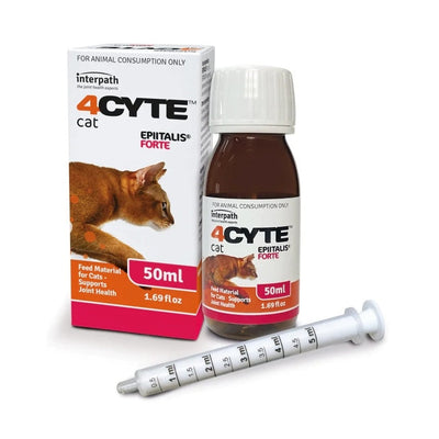 4CYTE Epitalis Forte Joint Support Liquid Gel for Cat 50mL + Dosing Syringe 4cyte