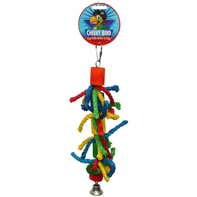 Cheeky Bird Cylinder & Rope With Bell Medium Cheeky Bird