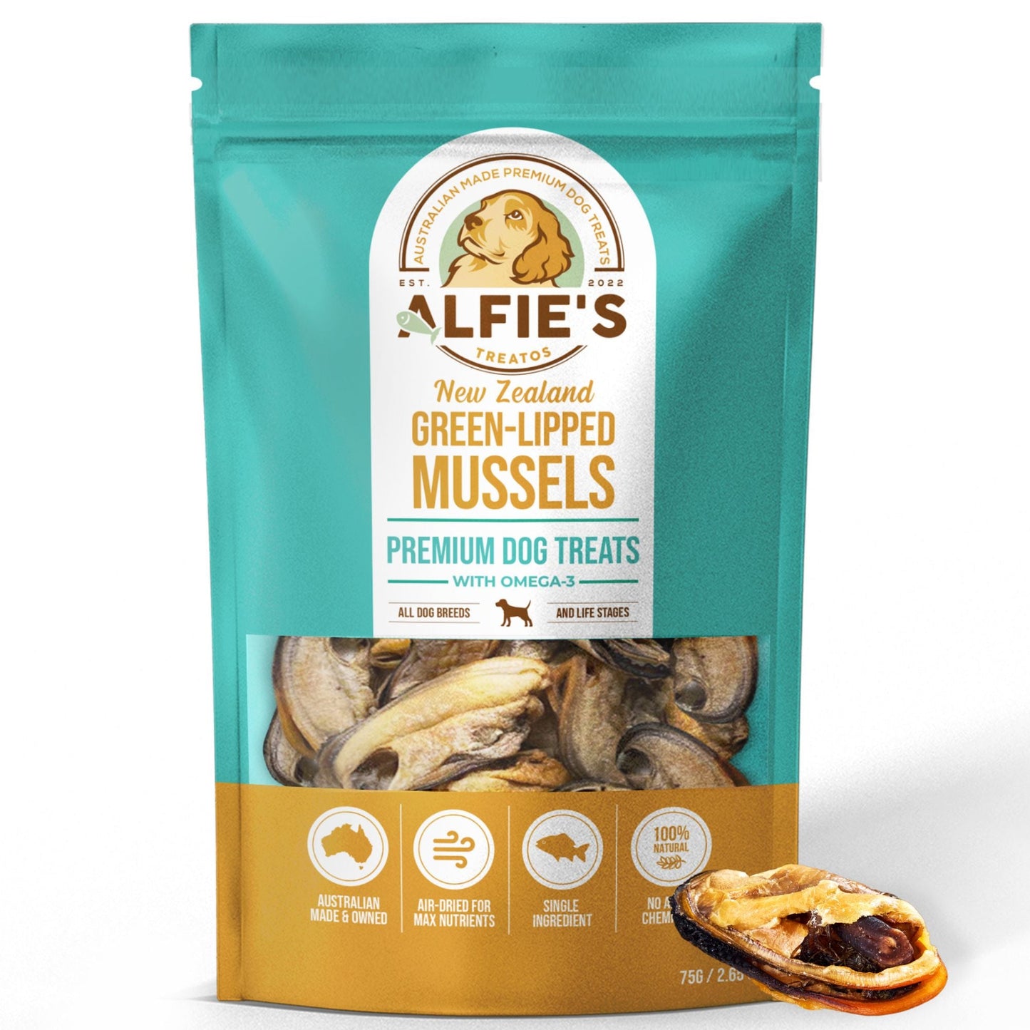 New Zealand Green Lipped Mussel Dog Treats-0