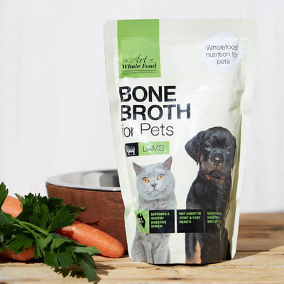Art of Whole Food Lamb Bone Broth For Pets 500G - Carton of 8 Art of Whole Food