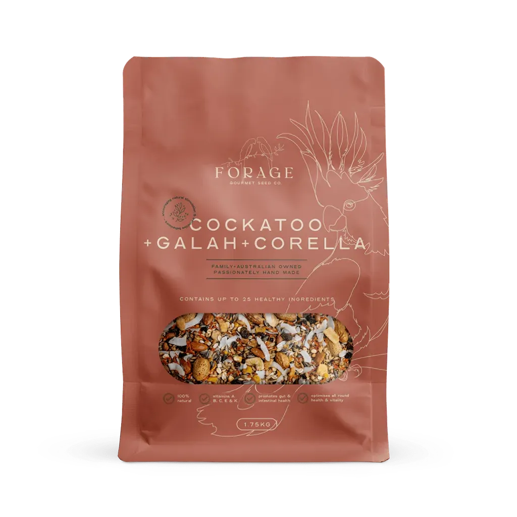 Forage Gourmet Cockatoo Galah & Corella 1.75Kg