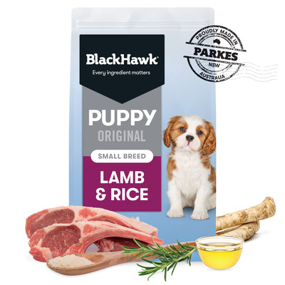 Black Hawk Original Small Breed Puppy Dry Dog Food Lamb Rice for Optimal Growth