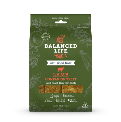 Balanced Life Companion Treats Lamb Dog 140G Balanced Life