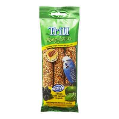 Trill Honeysticks For Budgies 105G 8Pk (Om8) Trill