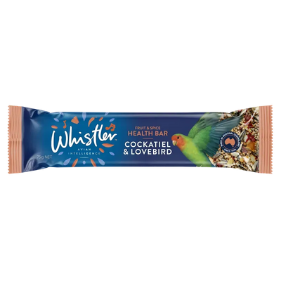 Whistler Cockatiel & Lovebird Health Bar 75G 12Pk (Om12)