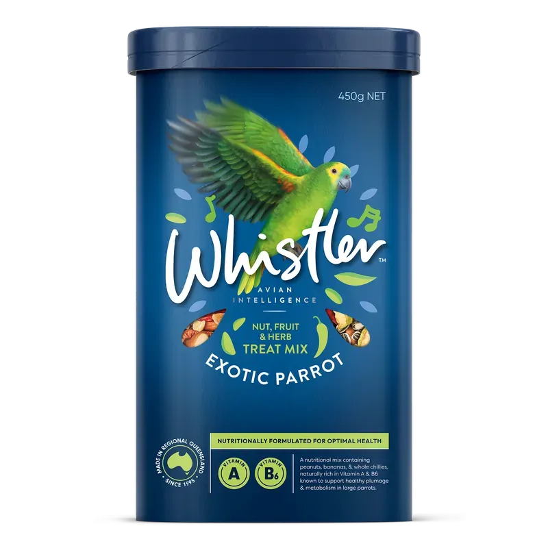 Whistler Exotic Large Parrot Treat Mix 450G 8Pk(Om8)