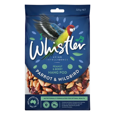 Whistler Parrot & Wildbird Pod Berries Blend 320G 8Pk(Om8) Whistler
