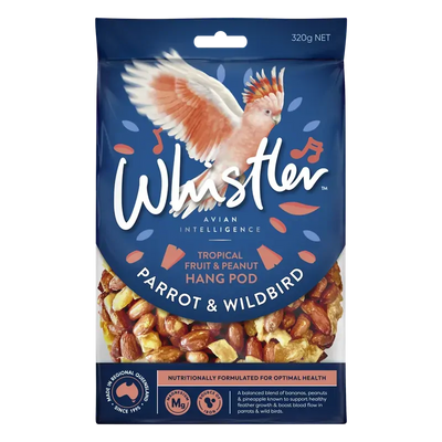 Whistler Parrot & Wildbird Pod Tropical Blend 320G 8Pk(Om8)
