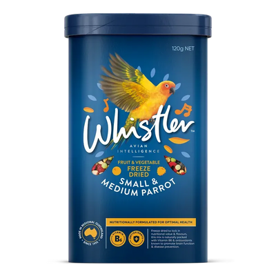 Whistler Sm & Md Parrot Freeze Dried Medley 120G 8Pk(Om8)