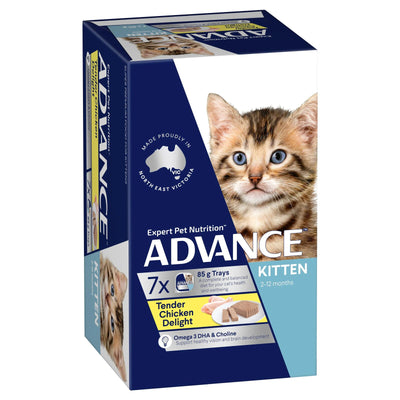 Advance Kitten Wet Tender Chicken Delight 85G 7Pack Advance