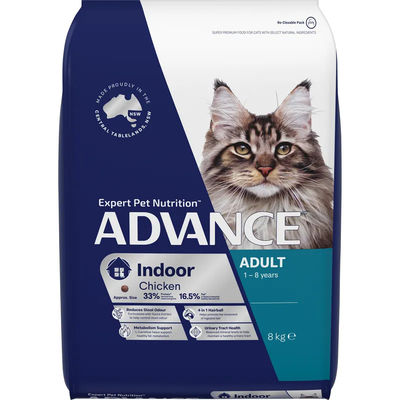 Advance Cat Adult Indoor Chicken 8Kg