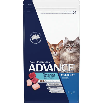 Advance Multi-Cat Adult Chicken And Ocean Fish 2Kg Advance