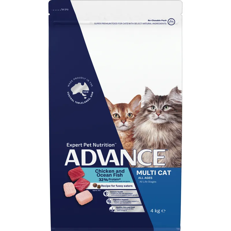 Advance Multi-Cat Chicken And Ocean Fish 4Kg