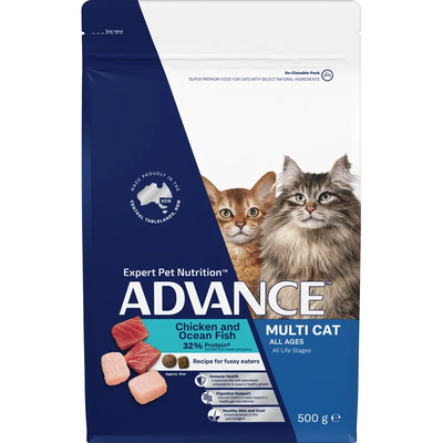 Advance Multi-Cat Chicken And Ocean Fish 500G