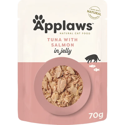 Applaws Cat Jelly Pouch - Tuna & Salmon 70G 16Pk(Om16)