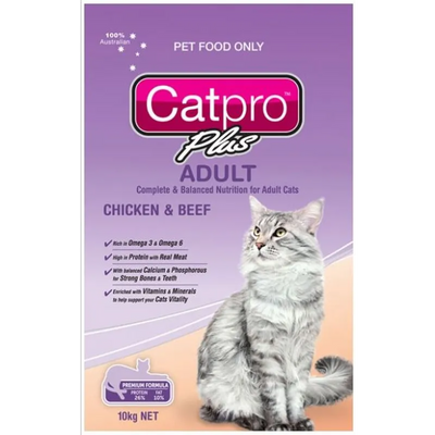 Cat Pro Plus Chicken & Beef 10Kg