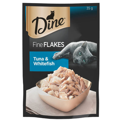 Dine Fine Flakes Tune & Whitefish 35G 12Pack(311402)