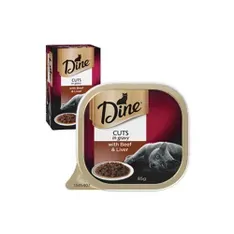 Dine Wet Beef & Liver In A Rich Gravy 85G 1X7Pk