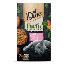 Dine Farm Collection Salmon Sweet Potato Spinach 85G 7Pk Dine