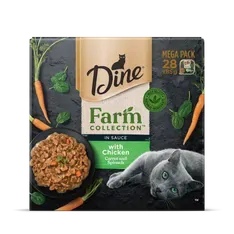 Dine Farm Collection Chicken Carrot Spinach 28Pk Dine