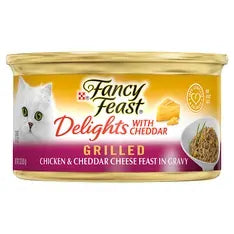 Fancy Feast Classic Cheddar Grilled Chicken 85G 24Pk(Om24)
