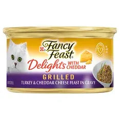 Fancy Feast Classic Cheddar Grilled Turkey 85G 24Pk(Om24)
