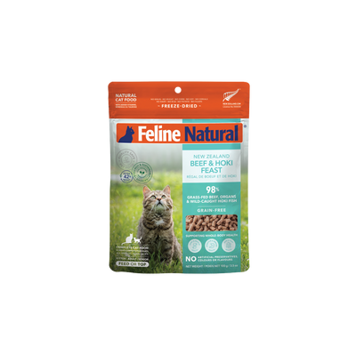 Feline Natural Grain-Free Fd Nz Beef & Hoki Feast 100G