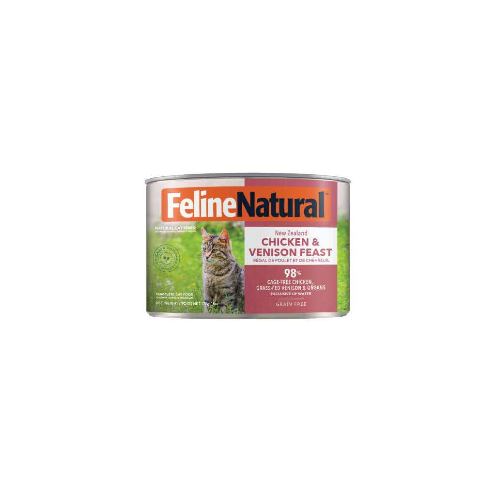 Feline Natural Nz Chicken & Venison Feast 170G 12Pk (Om12)