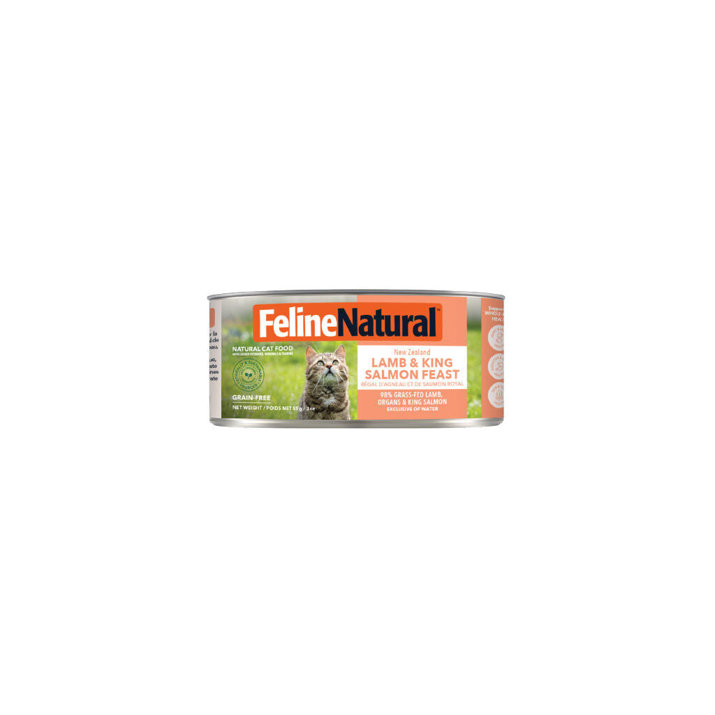 Feline Natural Nz Lamb & King Salmon Feast 85G 24Pk (Om24)