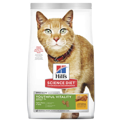 Hills Cat Adult 7+ Youthful Vitality 2.72Kg