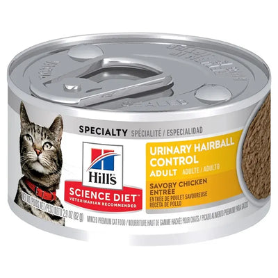 Hills Cat Adult Urinary Hairball Cntrl 82G 24Pk(Om24)