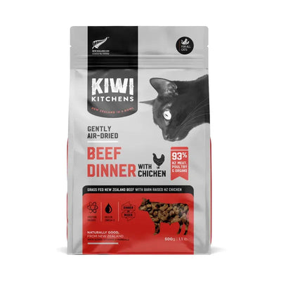 Kiwi Kitchens Air Dried Beef With Chicken Cat Dinner 500G Kiwi Kitchens