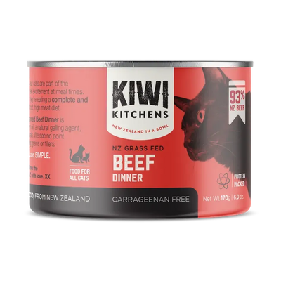 Kiwi Kitchens Cat Beef 170G 18Pk (Om18) Kiwi Kitchens