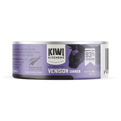 Kiwi Kitchens Cat Venison 85G 18Pk (Om18)