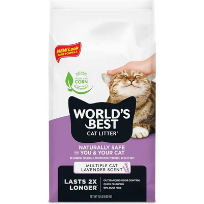 Worlds Best Cat Litter Lavender 6.8Kg Worlds Best