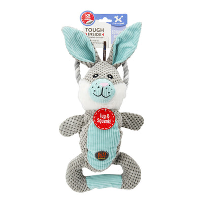 Charming Pet Scrunch Bunch & Squeak Dog Toy - Bunny Charming Pet