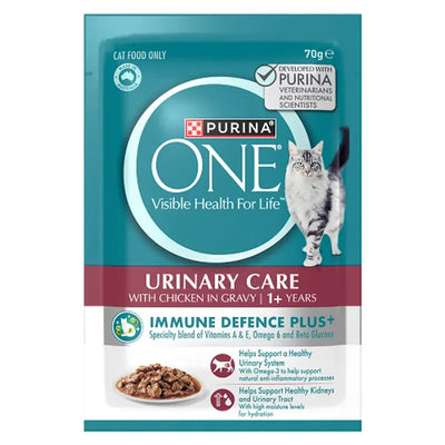 Purina One Cat Adult Uth Chicken Pouch 70G 12Pk (Om12)