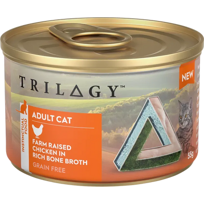Trilogy Adult Chicken In Bone Broth 85G 24Pk (Om24)