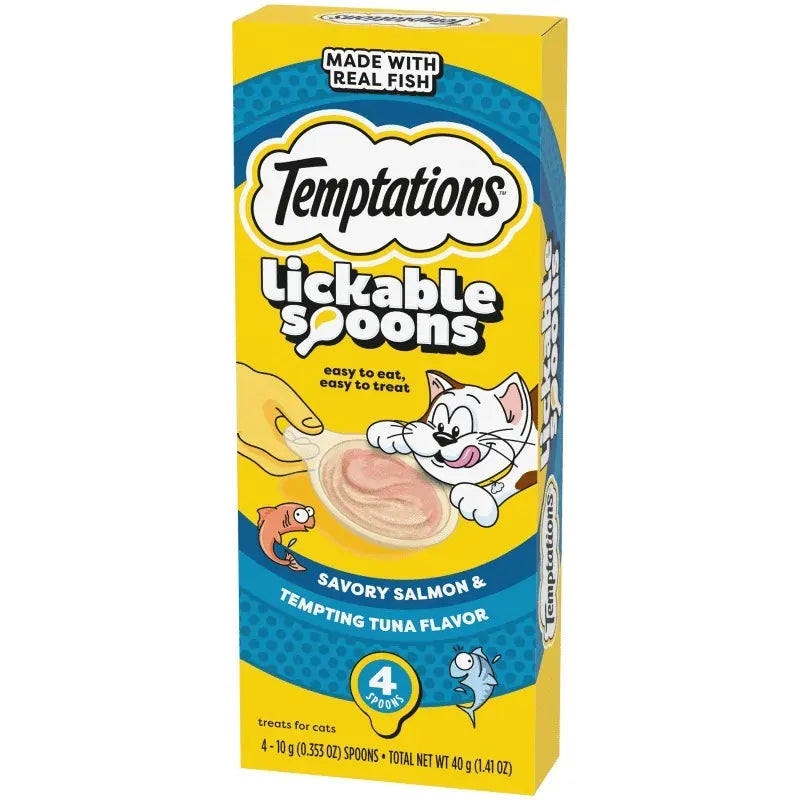 Temptations Creamy Spoons Svry Salmon &Tempting Tuna 4X10G