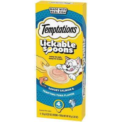Temptations Creamy Spoons Svry Salmon &Tempting Tuna 4X10G