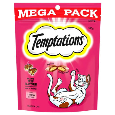 Temptations Snacks Hearty Beef 180G 5Pk (Om5) Temptation